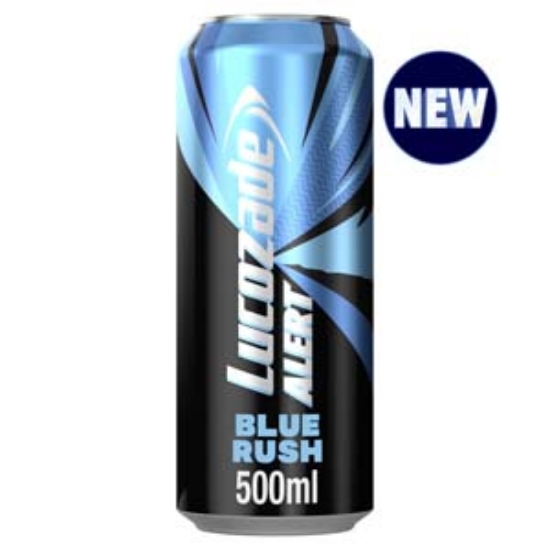 Picture of 500 Alert Lucozade BLUE RUSH Can x12 DRS